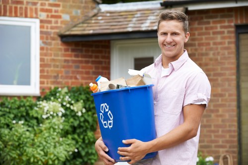 Happy homeowners after loft clearance